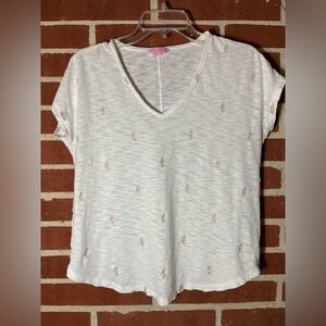 Lilly Pulitzer Colie Top Bali Blue Lilly Loves Florida. XS